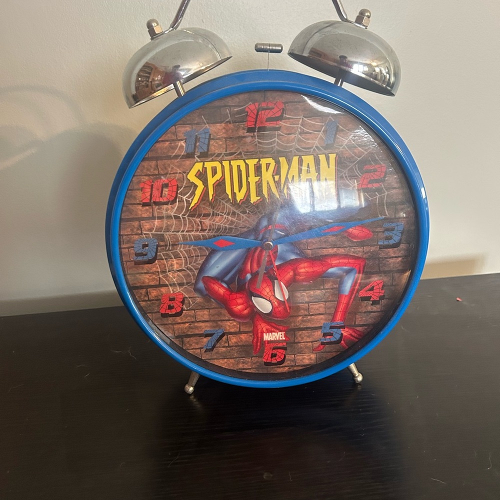 Marvel Spider-Man Blue Wall Clock